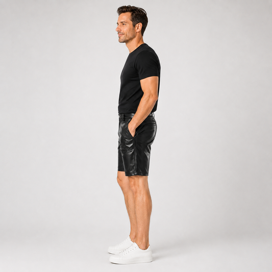 NoirStreet™ Kunstleren Shorts