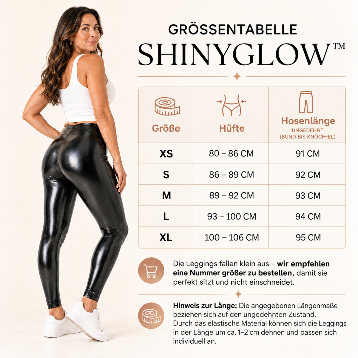 ShinyGlow™ Faux Leather Legging