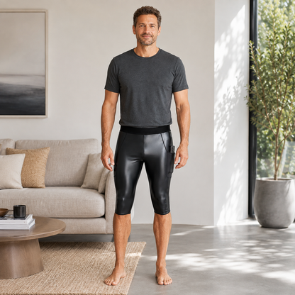 Shorts de cuero sintético CurveSculpt™