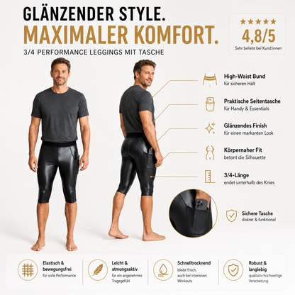 Shorts de cuero sintético CurveSculpt™