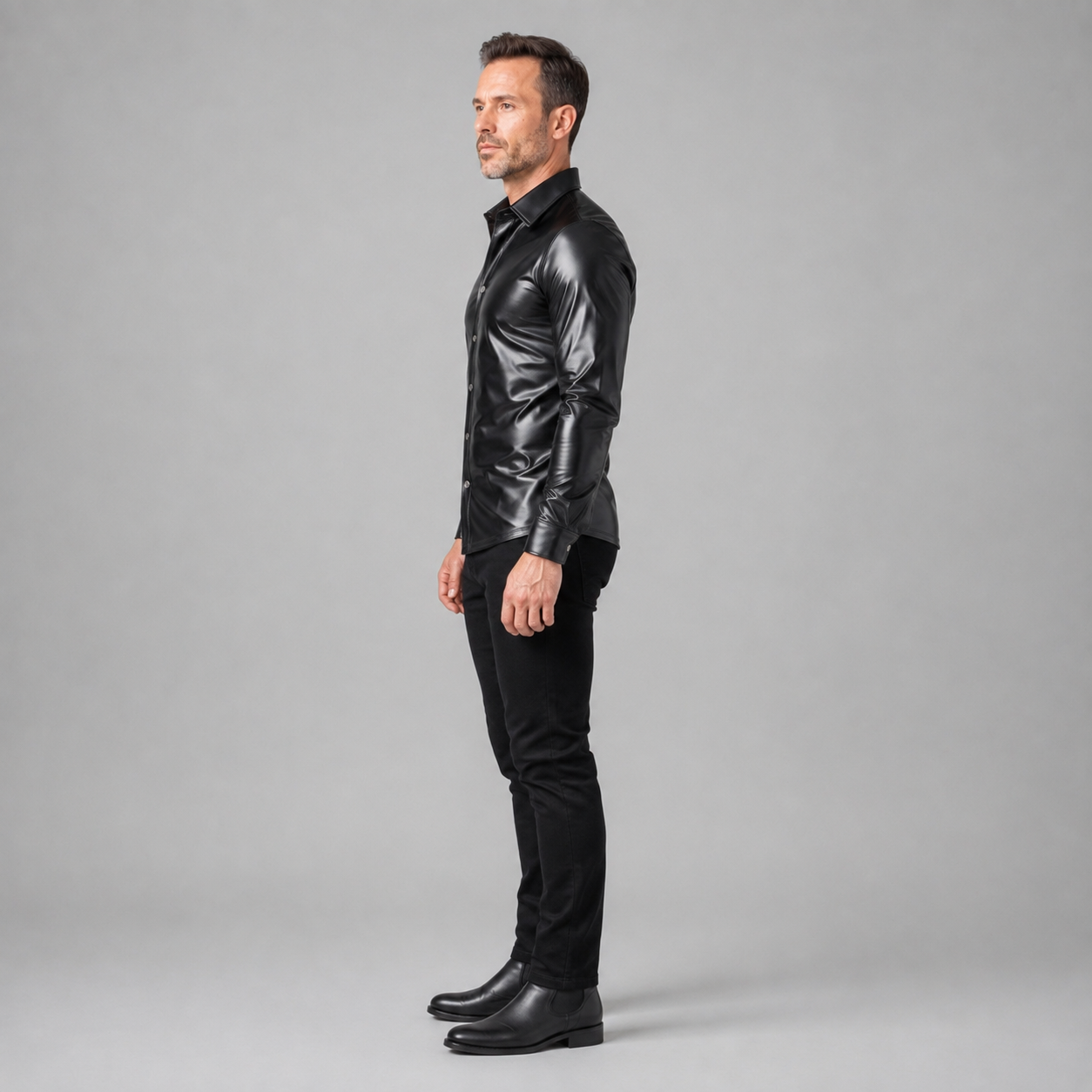 NoirEdge™ Wetlook Hemd