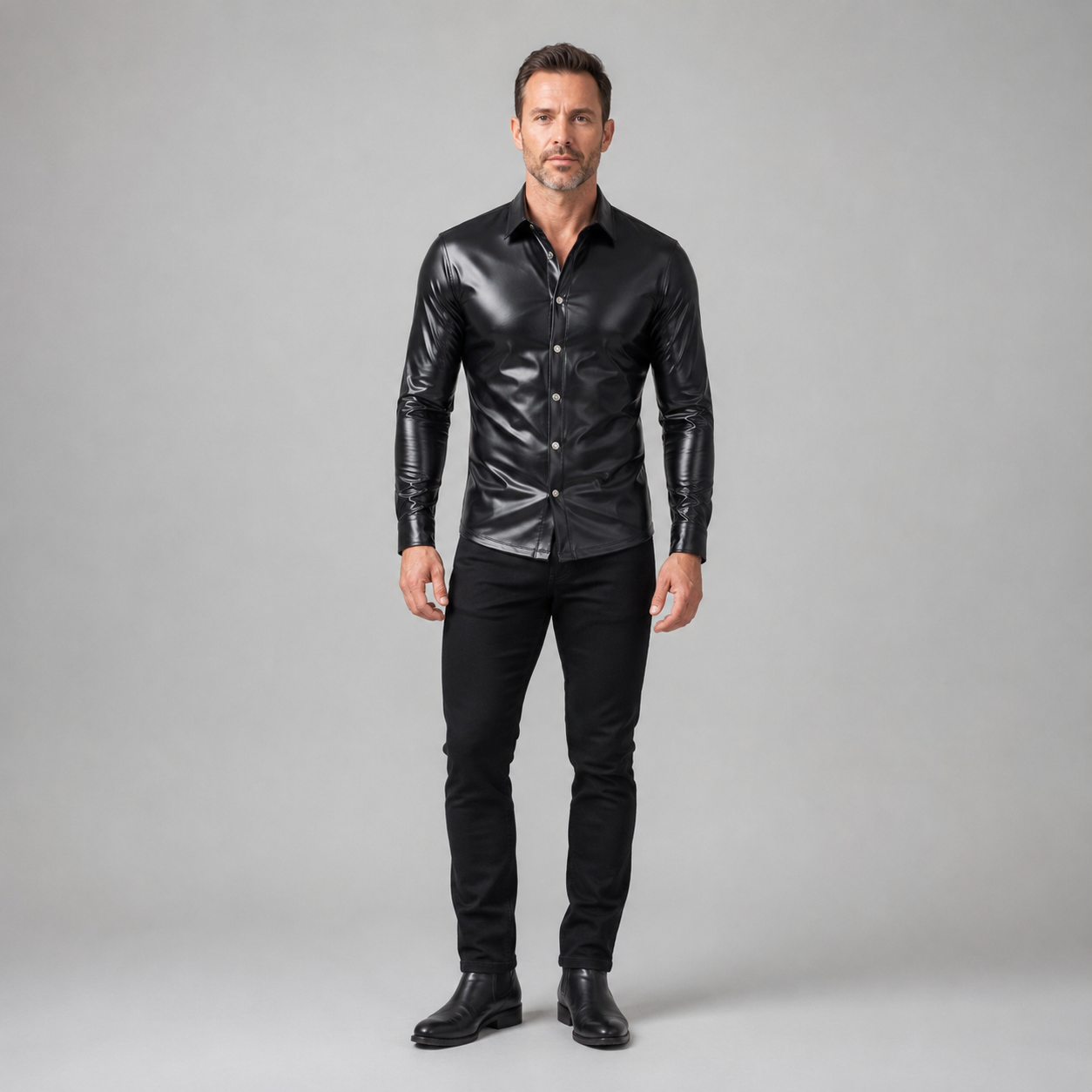 NoirEdge™ Wetlook Hemd