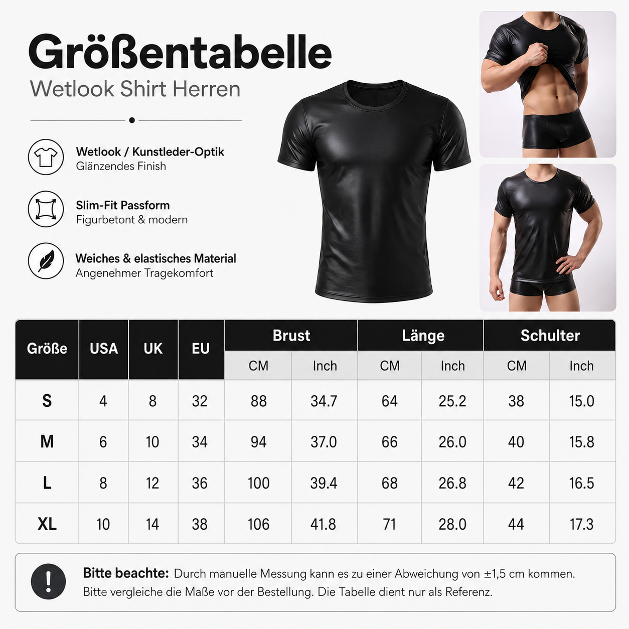 NoirFlex™ Wetlook Shirt