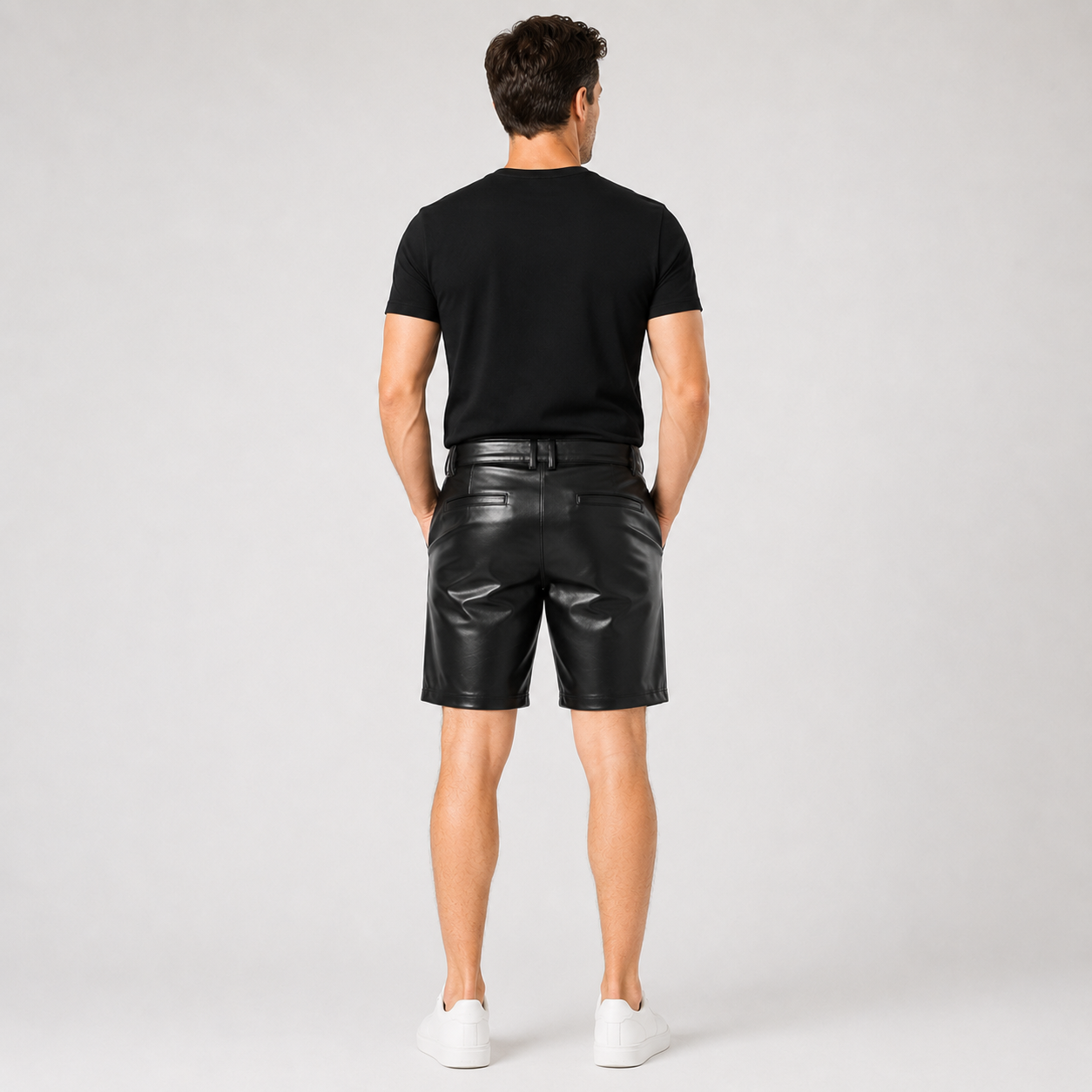 Pantalones cortos de piel sintética NoirStreet™