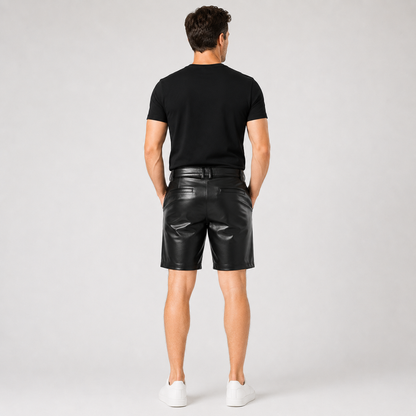 Pantalones cortos de piel sintética NoirStreet™