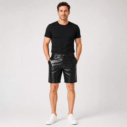 NoirStreet™ Kunstleren Shorts