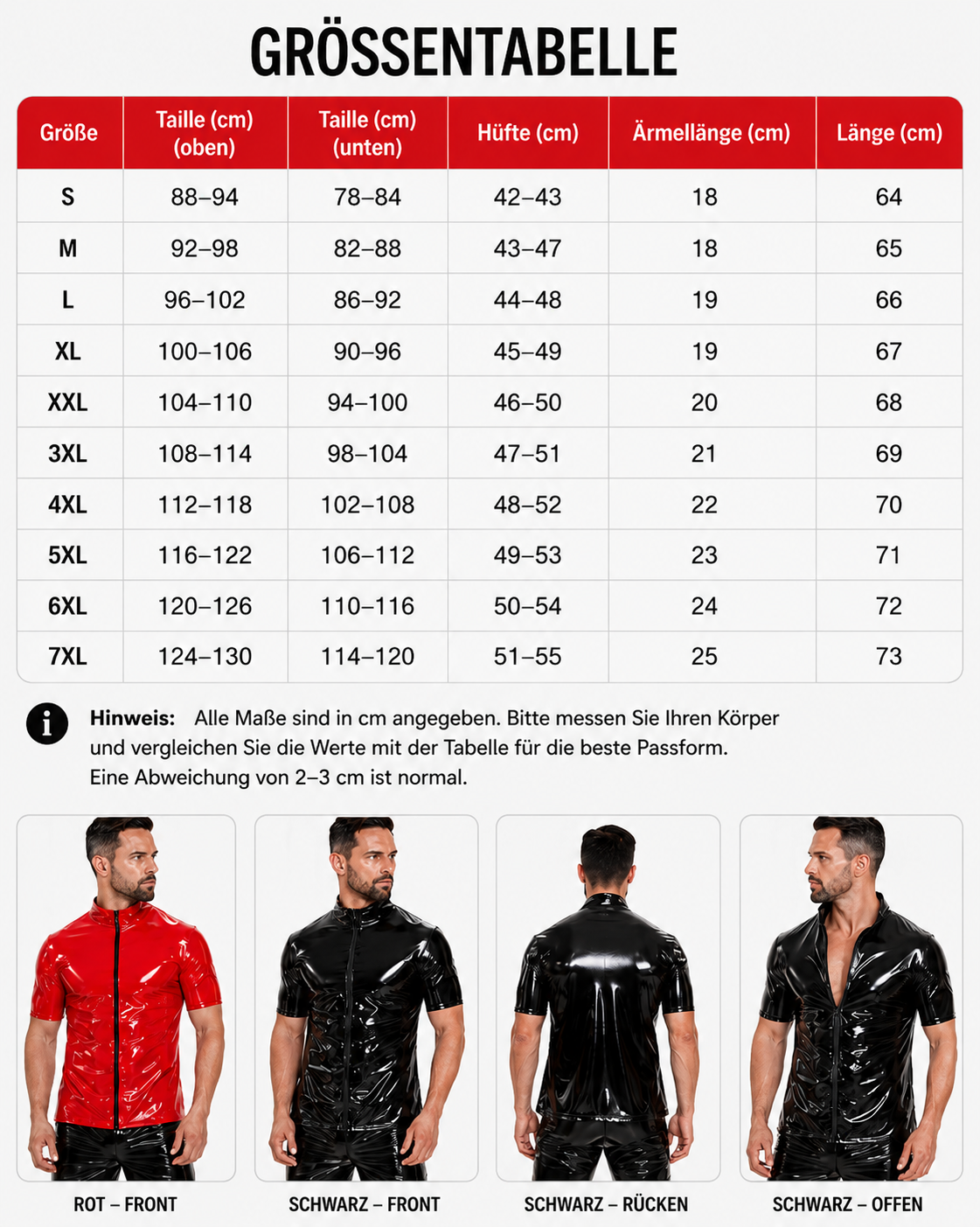 NoirVibe™ Wetlook Jacke