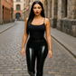 ShinyGlow™ Kunstlederleggings