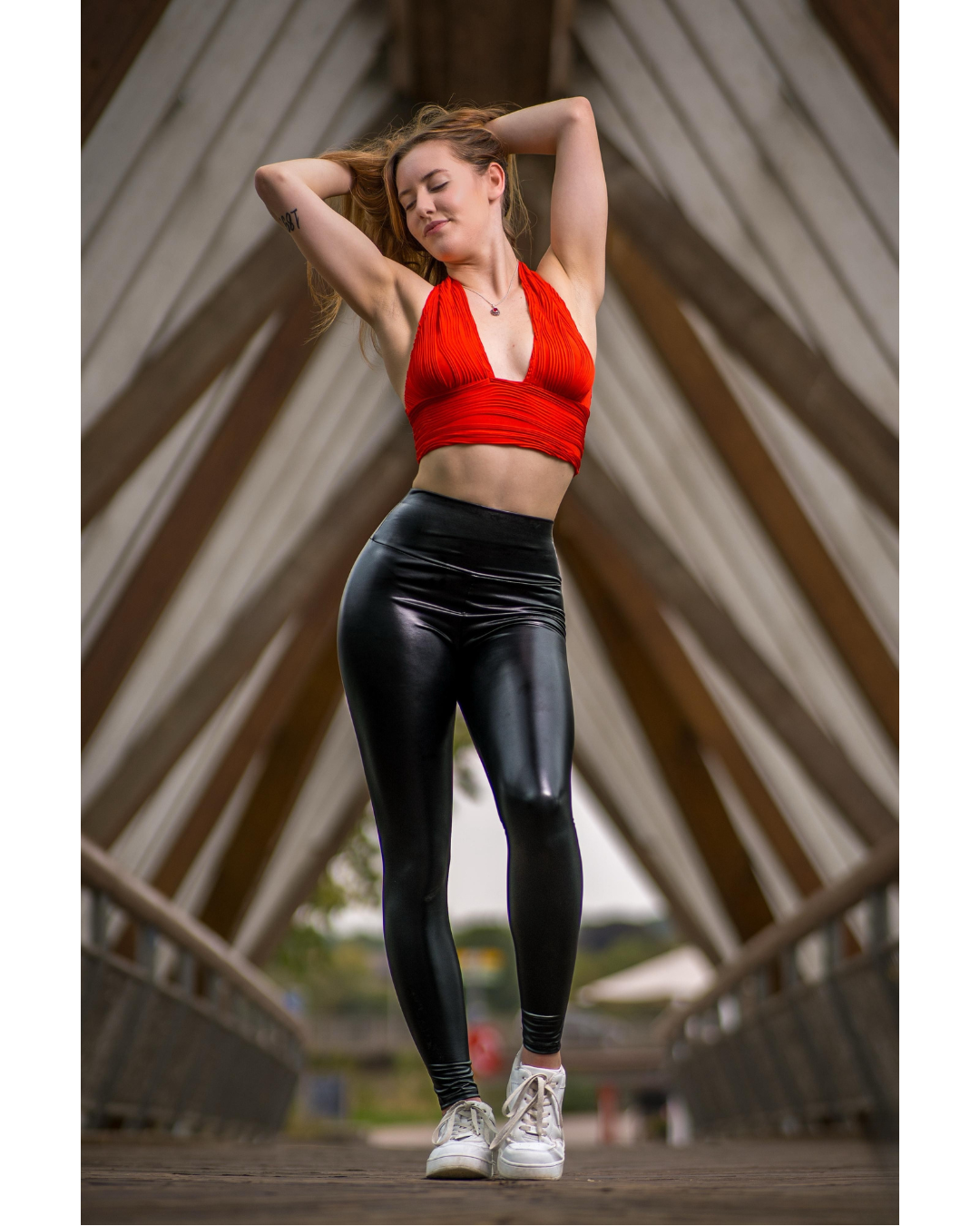 adidas faux leather track pants