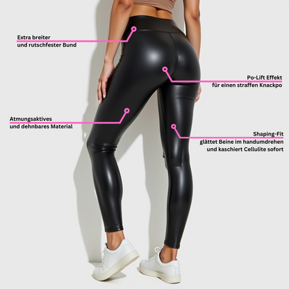 BootyGlow™ Kunstlederleggings