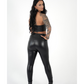 GlamShape™ Thermo Lederleggings – warme Winter Kunstlederleggings mit High Waist, flauschigem Innenfutter und sexy Shaping-Passform.