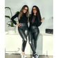 Bestseller GlamShape™ Thermo Lederleggings – Damen Winterleggings in Lederoptik, ultra-flauschig innen, High Waist, Shaping-Effekt, hält zuverlässig warm.