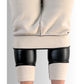 GlamShape™ Thermo Lederleggings – schwarze Kunstleder-Leggings, hochtailliert mit Shaping-Effekt, innen kuschelig warm gefüttert, perfekte Winter Leggings.