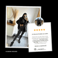 Model in Bewegung trägt die GlamShape™ Thermo Kunstlederleggings von Snodis, die Flexibilität und Komfort bei stilvollen Outfits unterstreicht.