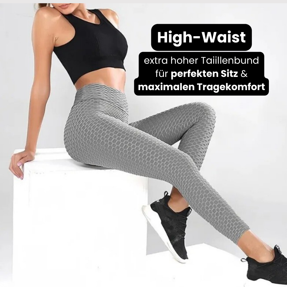 Nahtlose Leggings mit Raffung